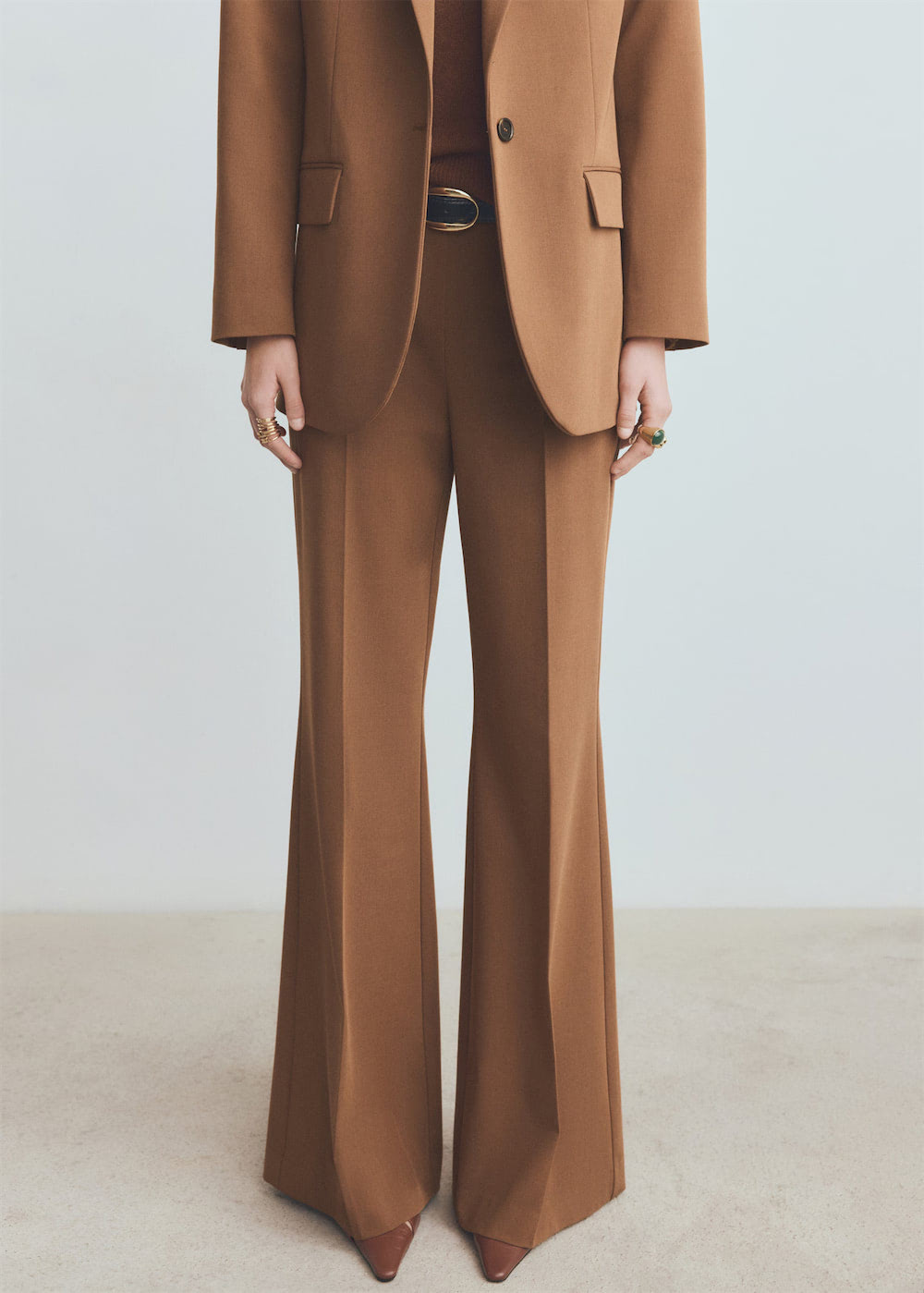 Wide leg suit trousers - Image 4