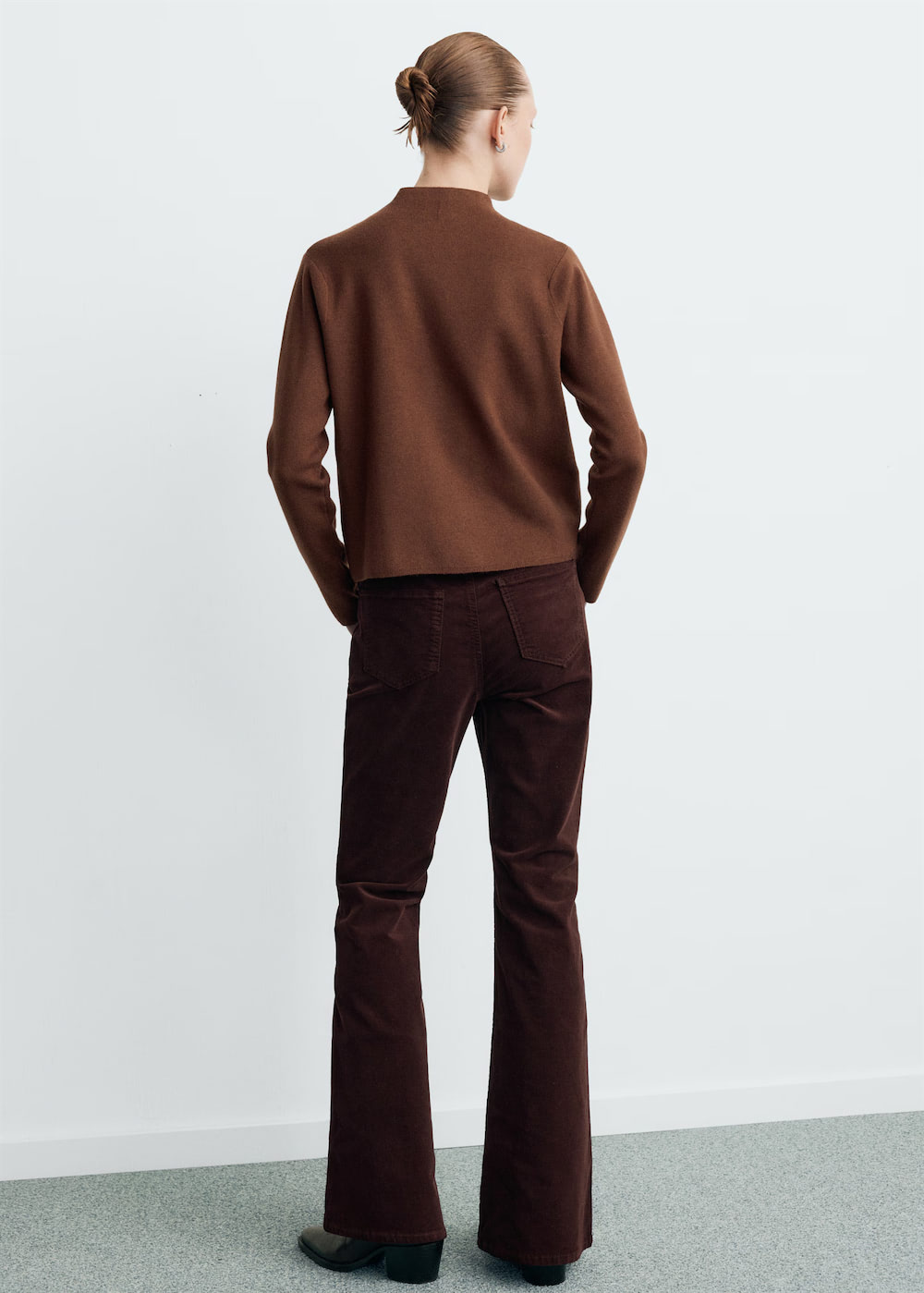 Knitted sweater with perkins neck - Image 3