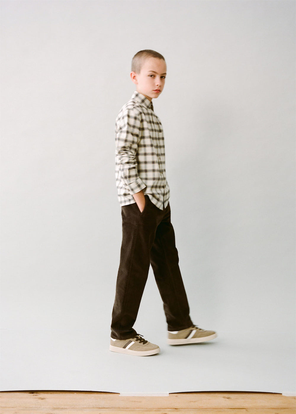 Straight-leg corduroy trousers - Image 3