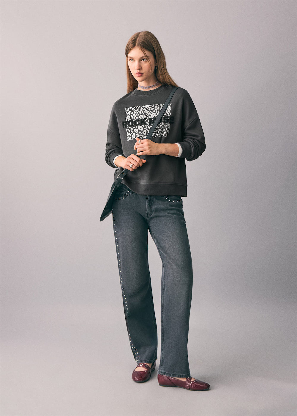 Printed cotton sweatshirt - Image 2